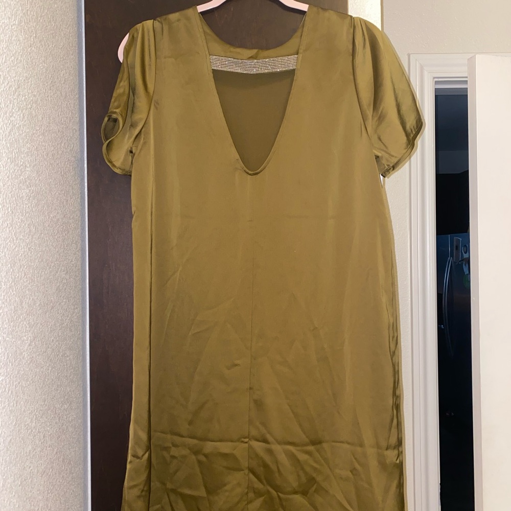 Olive green dress
